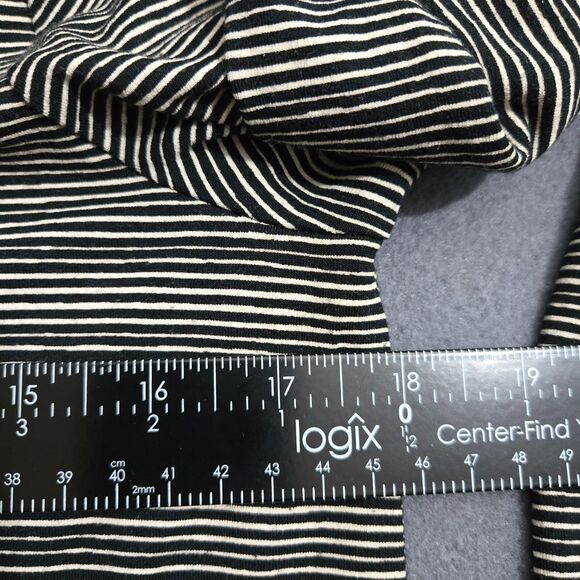 J.Jill Wearever Women XS Black White Striped Open Front Cardigan Stretch - Picture 9 of 11